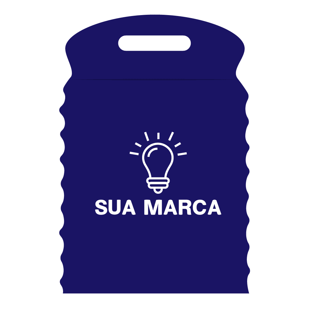 Ilustração de lixocar personalizado com espaço para logo da marca
